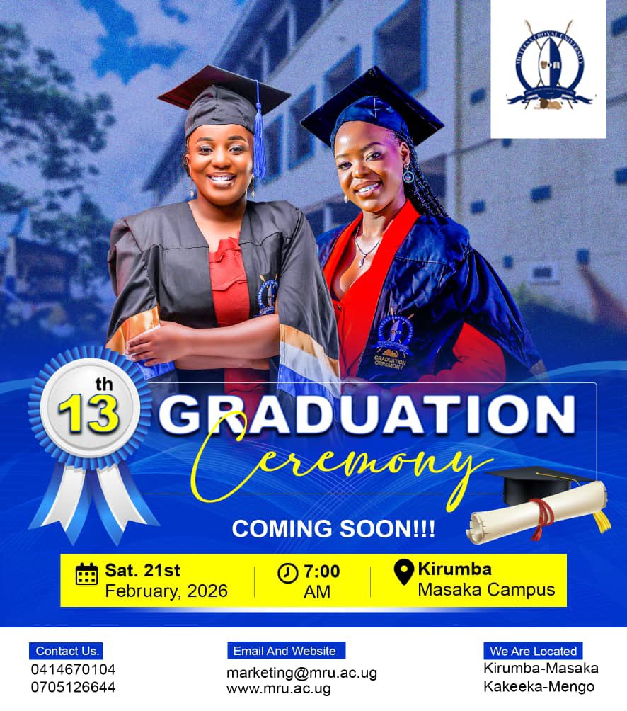 MuteesaIRoyal's tweet photo. 🎓 Road to the 13th Graduation📜
Don't let pending paperwork dim your big day. Ensure you've cleared all Academic & Financial requirements by Feb 14, 2026 to stay on the final list.
Success is better without the last-minute stress. Clear early, celebrate fully.
#GraduationReady https://t.co/7NdrAHrvew