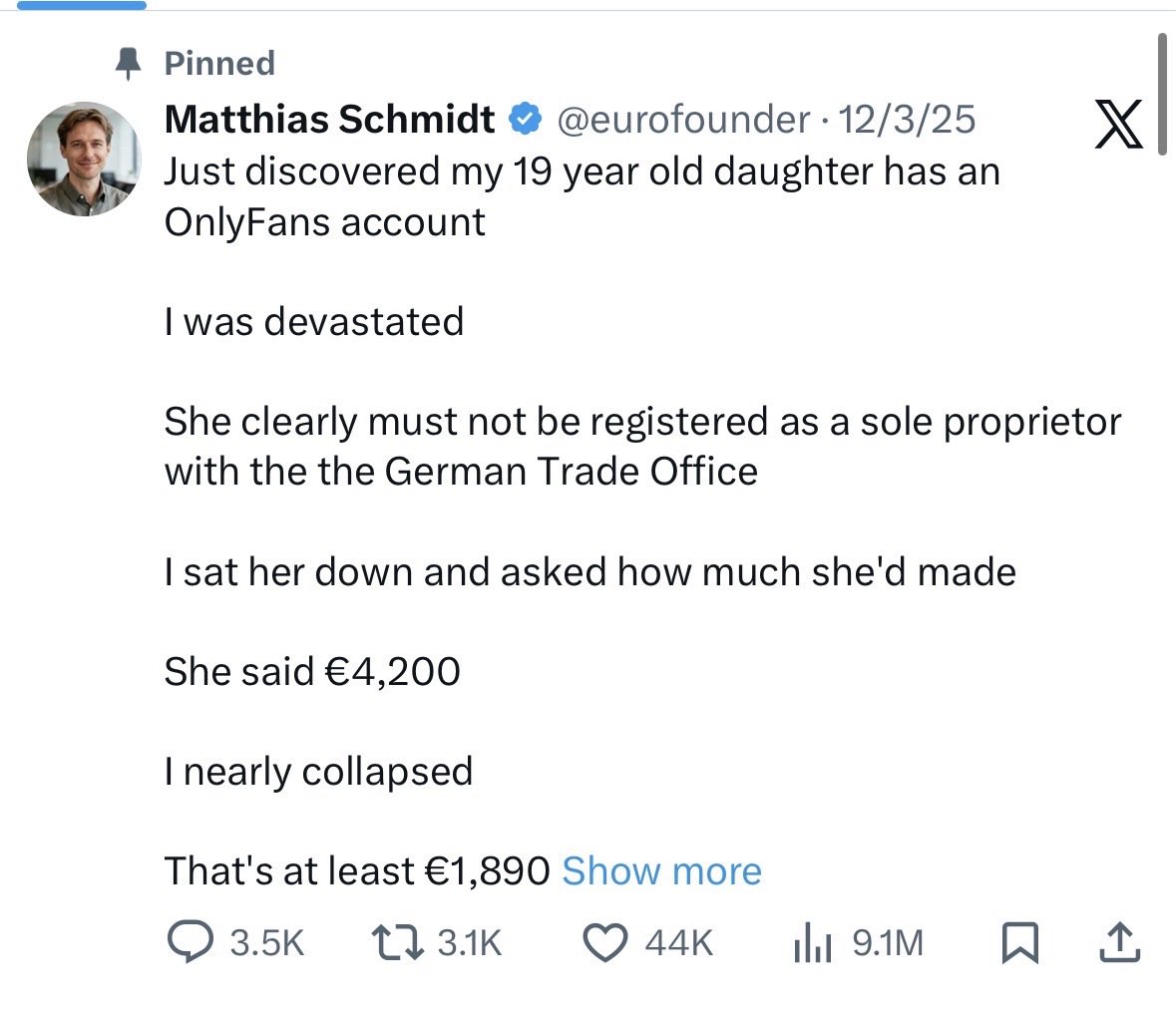 France deftly countering this obvious parody account. 

Good reminder why the taste and judgment of bureaucrats should have no role in curating what you see online.