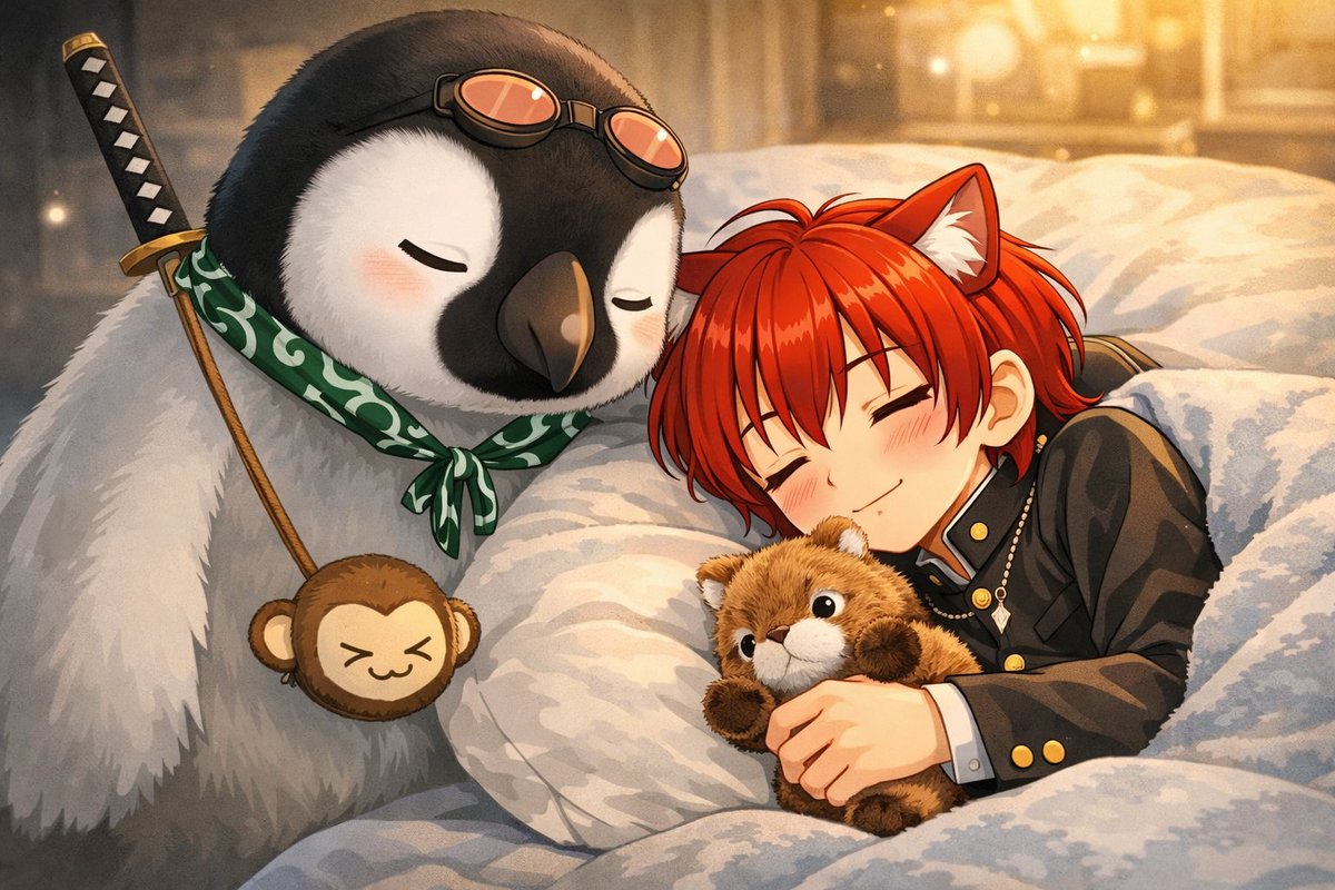 にゃんず様♥️ おやすみなさいませ。(-_-)zzz