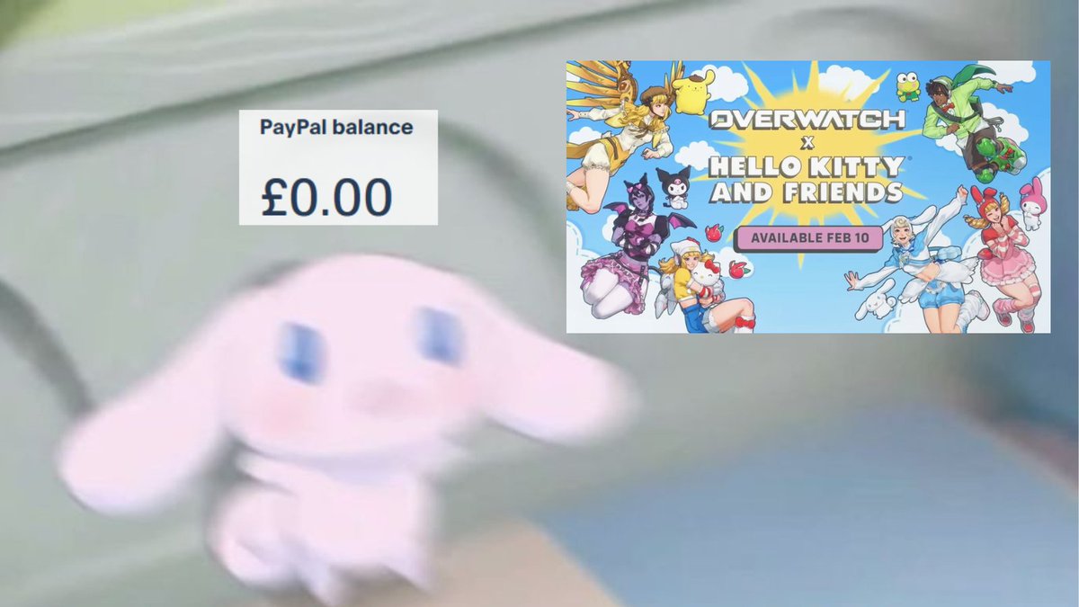 PastelFury's tweet photo. @PlayOverwatch @hellokitty I may be cooked. https://t.co/XaYx9t3v4b