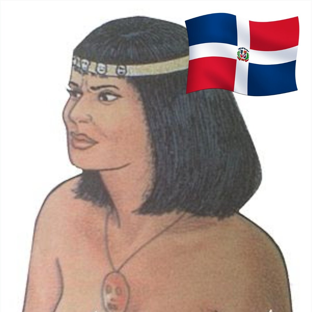 Edwarda77427936's tweet photo. Una verdad que duele
Mexico🇲🇽 tiene registrado como el primer matrimonio interracial como suyo, una esclava azteca que se caso con un español en 1521, 
pero el primer matrimonio interracial fue en RD🇩🇴 entre una princesa taina hija de la reina  anacaona  y el
 rey cacique caonabo en en 1503, la princesa taina se llamó higuemota🇩🇴 y el español hernado Guevara🇪🇸, para esa fecha la malinche🇲🇽 no había nacido..