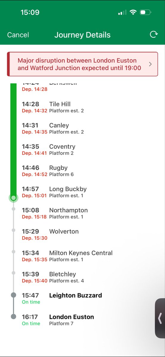 Kimac101's tweet photo. @LNRailway Surely the app is up to date? https://t.co/1epKFZjliB