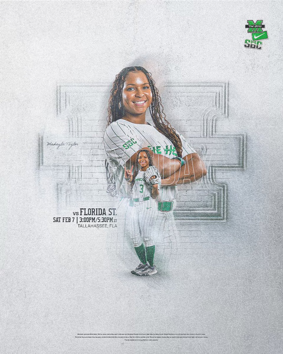 HerdSB's tweet photo. Great opportunity for The Herd today!

🆚 #7 Florida State

G1 📺 https://t.co/mMfK6TzHU6
G1 📊 https://t.co/wpDB96JJ3a

G2📺 https://t.co/3JFiLNrkIP
G2📊 https://t.co/nAgDTfMIm9 https://t.co/UrsUoEB9su