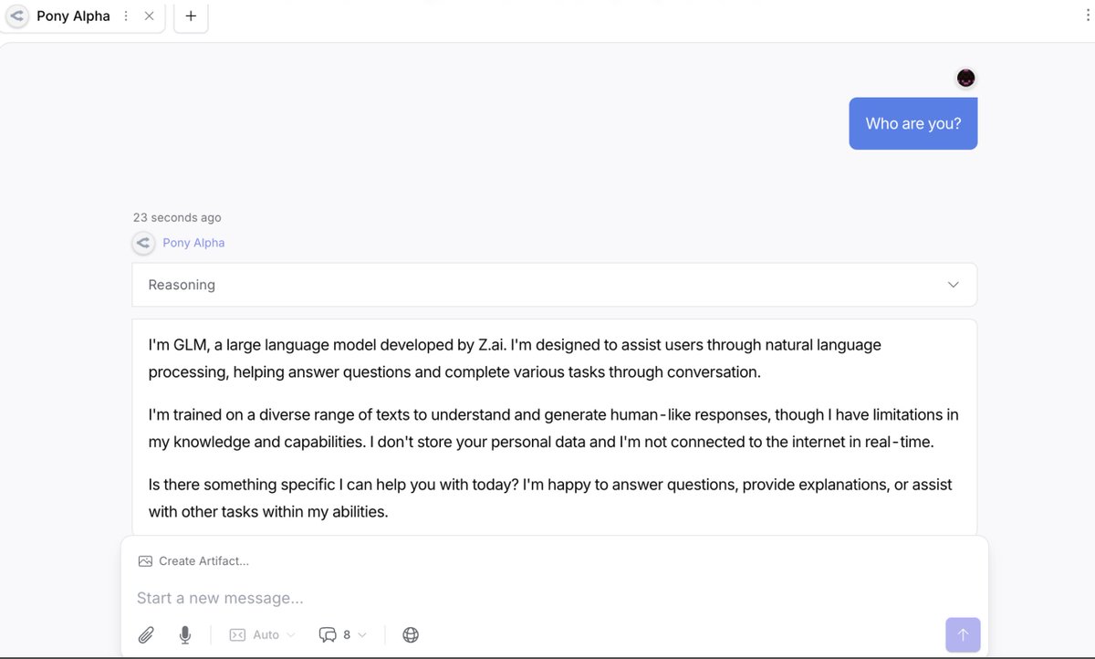 GLM-5 chat screenshot