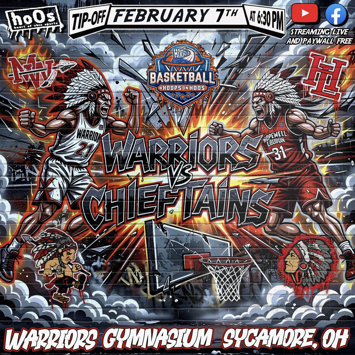 🏀TONIGHT🏀

LIVE from Sycamore, OH 

#OHSAA Hoops

<a href="/mohawklocal/">Mohawk Local</a> 
VS
<a href="/hl_bbk/">HL Boys’ Basketball</a> 

🎙️ - <a href="/N8_Mullins/">Nate Mullins</a> 
💻 - <a href="/G_KINN/">Greg Kinn</a> 
🎥 - Emma Moeglin

Tip-off: 6:30PM 

#heartofohiosports #Mohawk #HopewellLoudon #MohawkvsHL #highschoolhoops