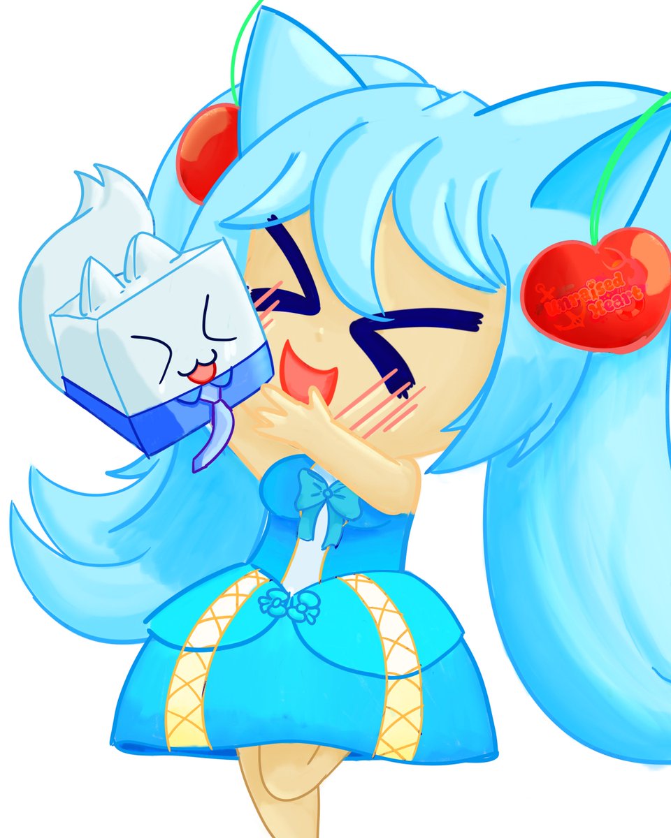 Drew this for a friend of one his favorite Vtubers, it's not much, but enjoy, thank you please do not steal
Art by me
Kirsche and Cube belongs to Kirsche

#KirschedArt