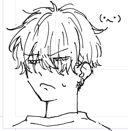 恥ずかしいセリフもバナーでバラされてへの字口になるBです 