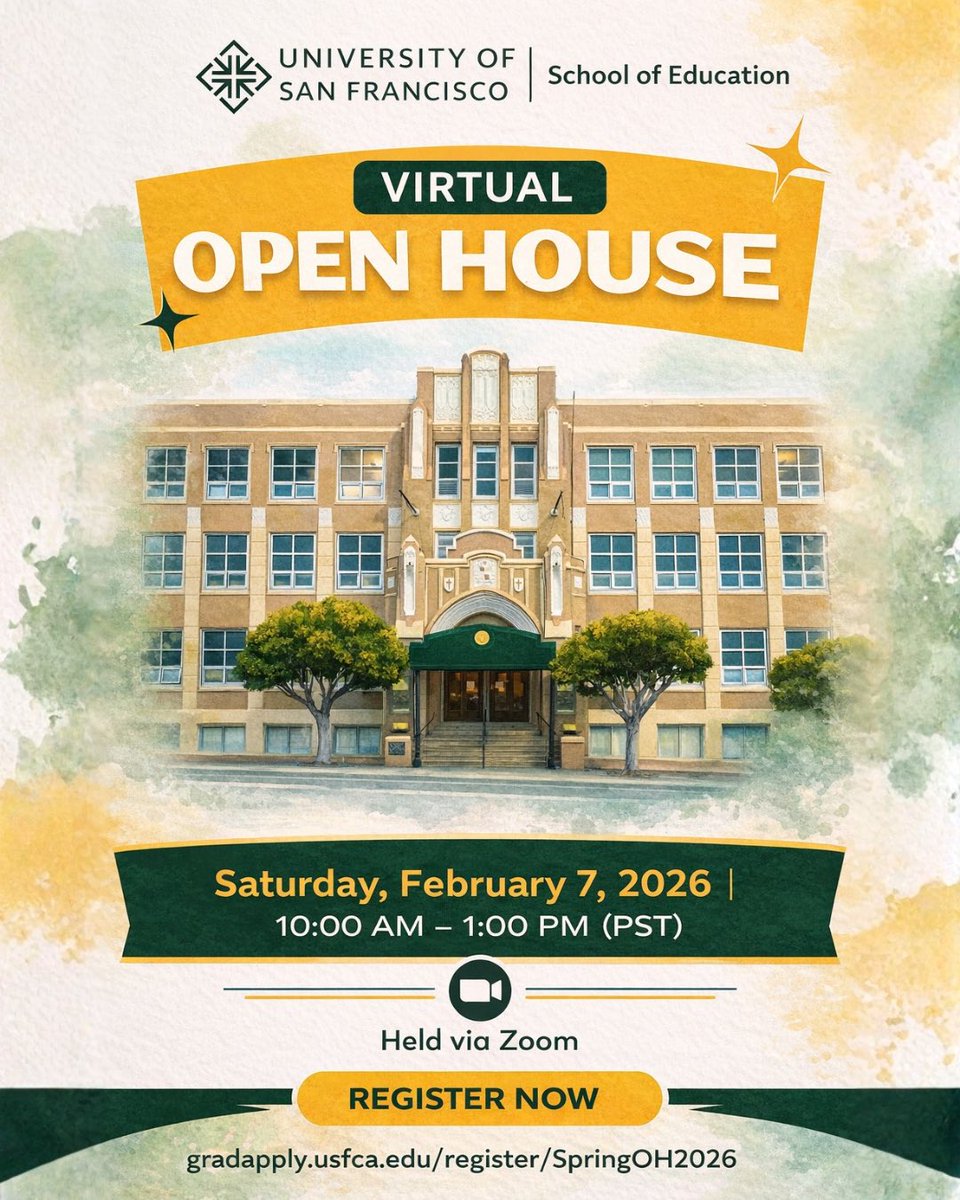 USFCA_SOE's tweet photo. TODAY! JOIN US
Saturday, February 7th
10AM - 1PM PT
🔗 https://t.co/9LTEYbhqyj https://t.co/qIQkirQUZj