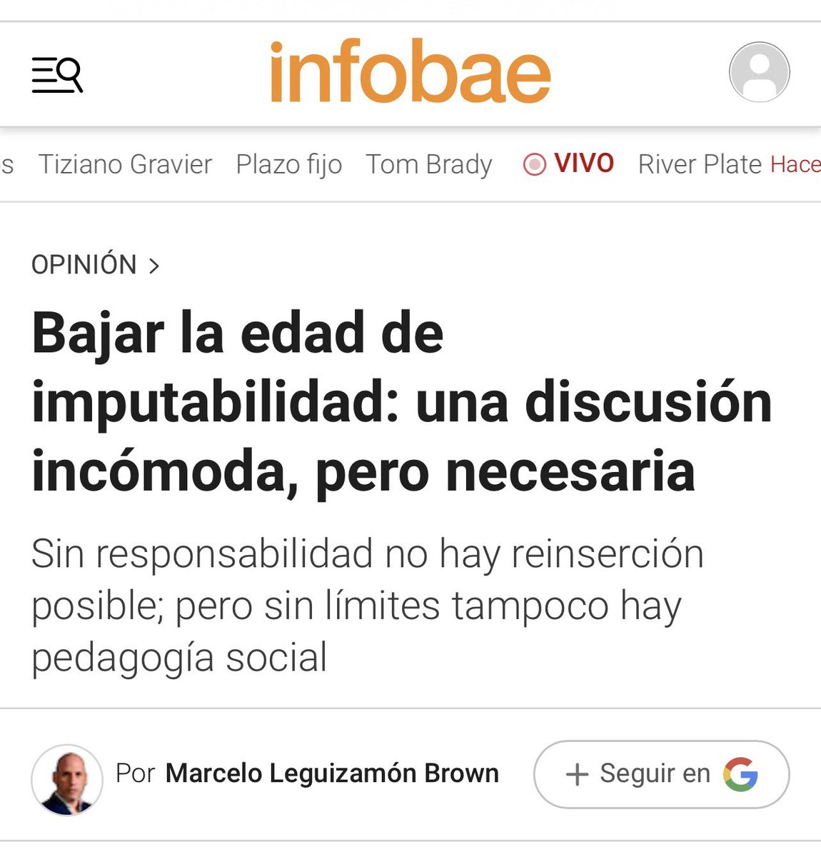 chubyleguizamon's tweet photo. BAJAR LA EDAD DE IMPUTABILIDAD: una discusión incómoda pero necesaria. 

https://t.co/W86hkjyQ1B https://t.co/doh8wsZwOu