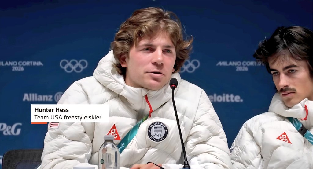 Hey American Olympians Chris Lillis and Hunter Hess stabbing ICE in the back...You're nothing but overrated, sweat-soaked glory hogs in spandex ski pants, strutting around like you're untouchable heroes, yet without America, you'd be absolutely nothing. Zero! Zilch! Just