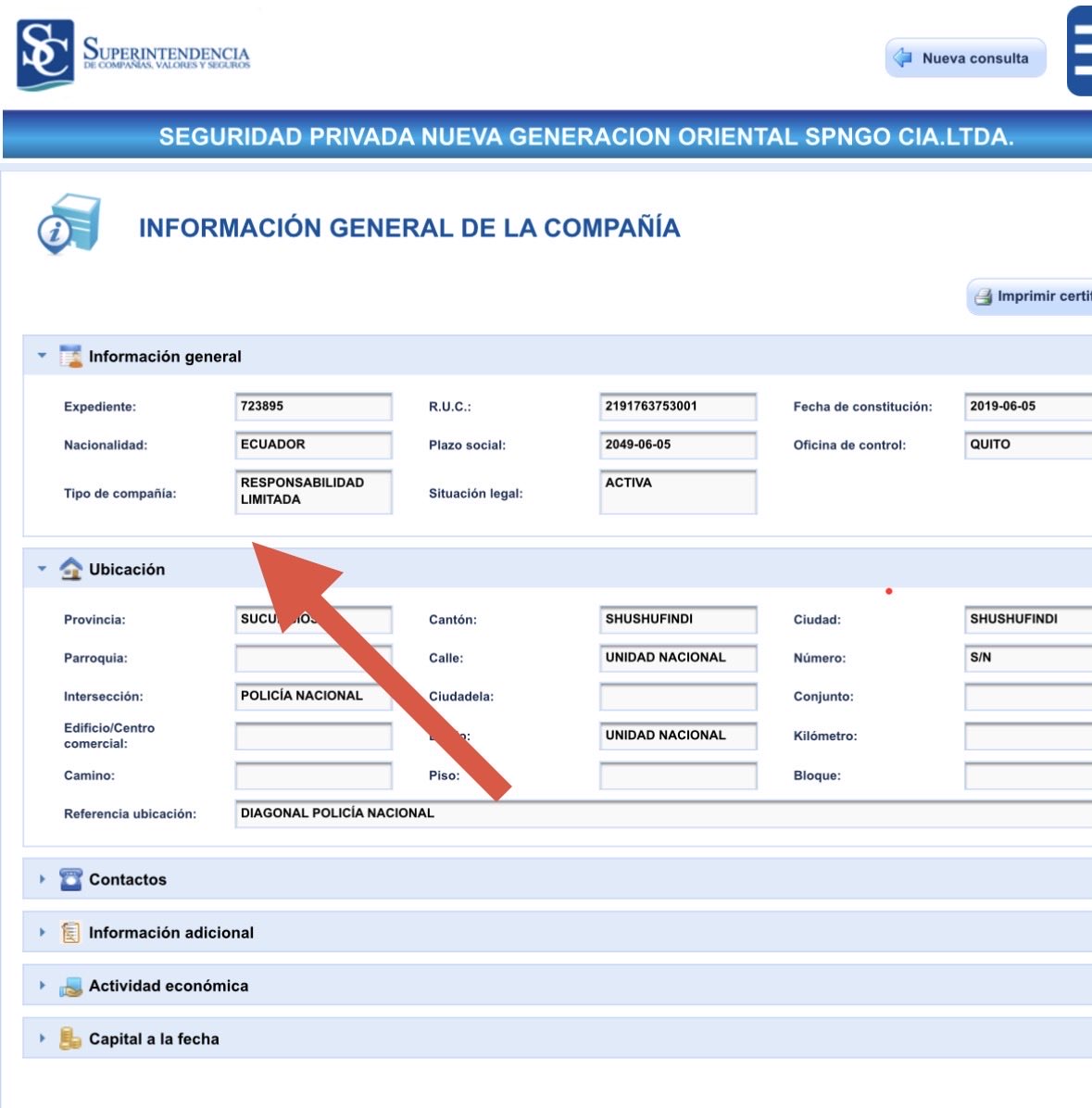 🔴🔴🔴
Alcaldesa <a href="/GADSHUSHUFINDI/">Alcaldía de Shushufindi</a> #LorenaCajas, empresa seg privada  #SPNGO q adjudicaron equivocadamente x FERIAS INCLUSIVAS, es COMPAÑÍA LIMITADA y no una COOPERATIVA/ASOCIACIÓN
Violaron Ley Econ Popular Solidaria, Ley Contra Publica,Ley Orgánica Vigilancia
<a href="/SEPS_Ec/">Superintendencia de Economía Popular y Solidaria</a> <a href="/SERCOPec/">SERCOP 🇪🇨</a>