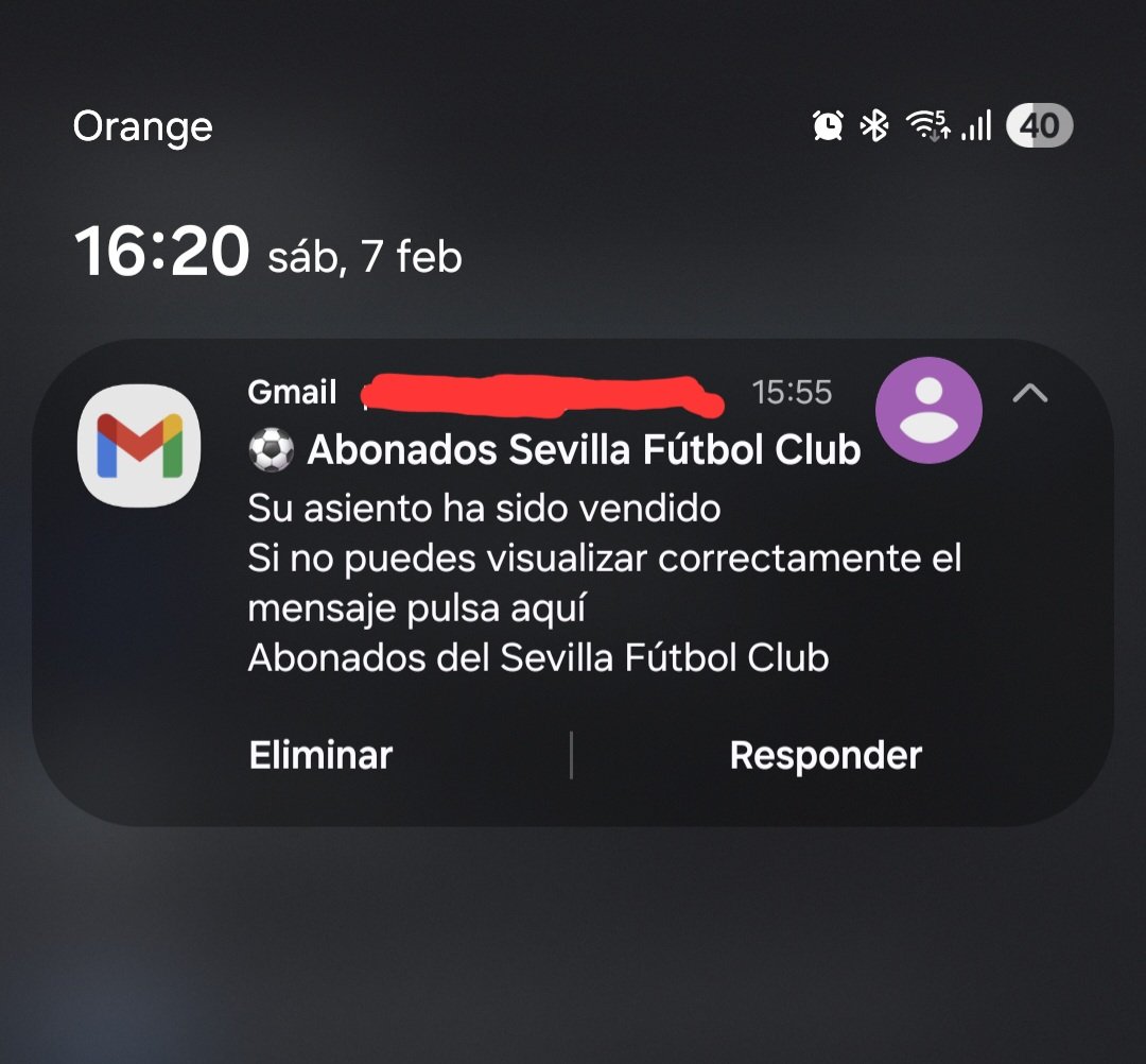 Qué momento tan raro para comprar una entrada para el #SevillaFC vs Girona. Justo al conocerse que se aplaza.