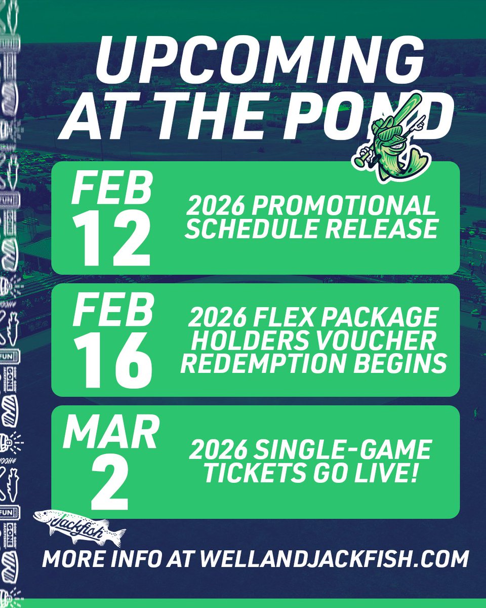 Mark them calendars 📆 

Want early access to tickets? Sign up for our email list to get the access code before anyone else ⬇️
wellandjackfish.com/newsletter

#HOOKEDonFUN