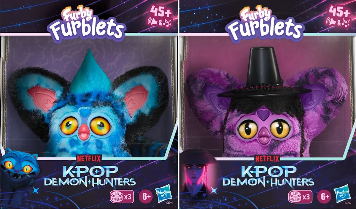 Furby incontra il K-Pop: arrivano i Furblets di K-Pop Demon Hunters tra idol vibe e demoni cute corrierenerd.it/furby-k-pop-de…