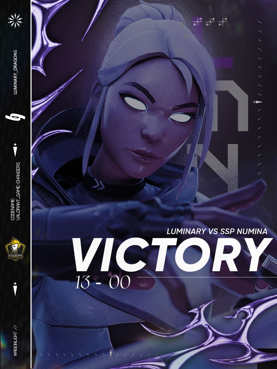 LMNY_Esport's tweet image. C’EST PLUS QU’UNE VICTOIRE, 13–0. ✅

La lumière a frappé fort aujourd’hui, place au 2ᵉ round !

#RISEINLIGHT 💜