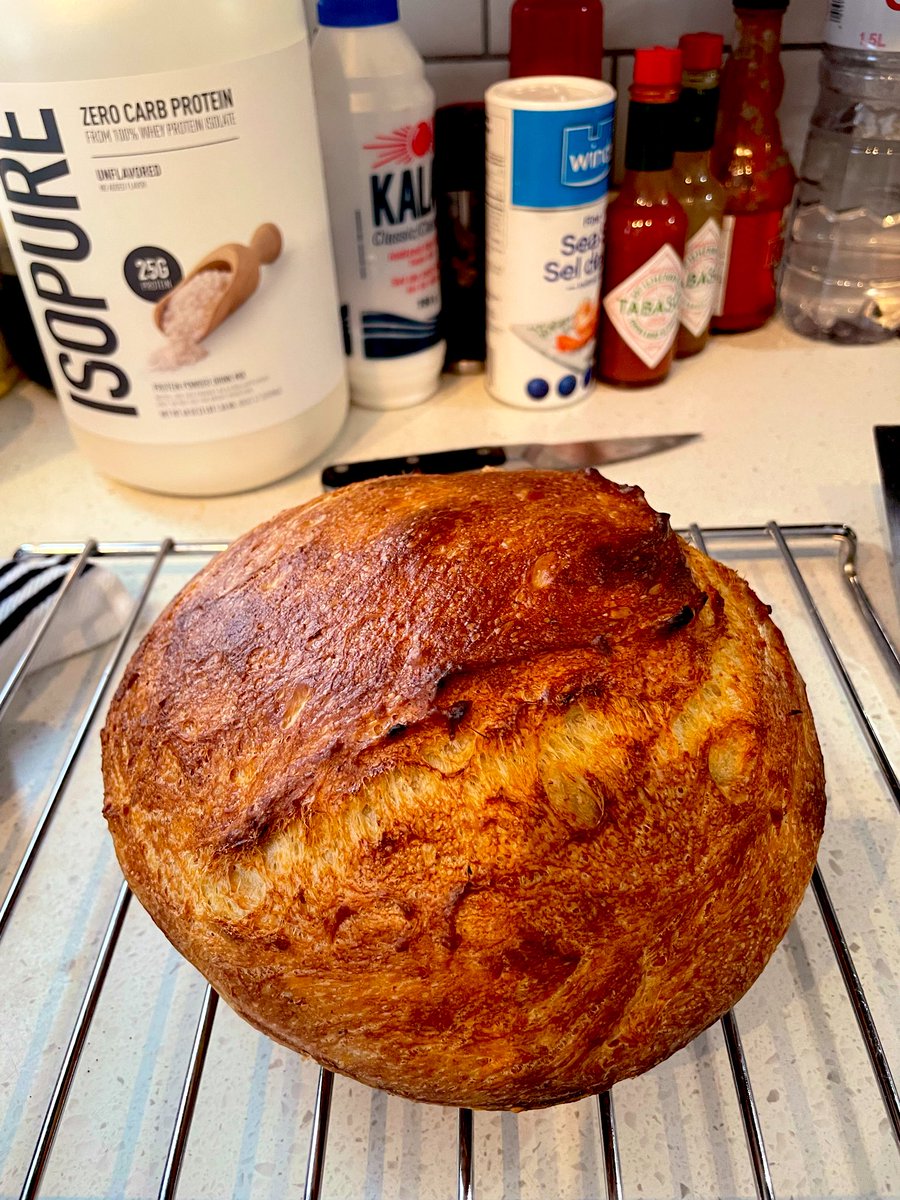 Another weekend &amp; another loaf of Sourdough bread  🌈  Have you tried baking yet ? 
#sourdough #bake #bread