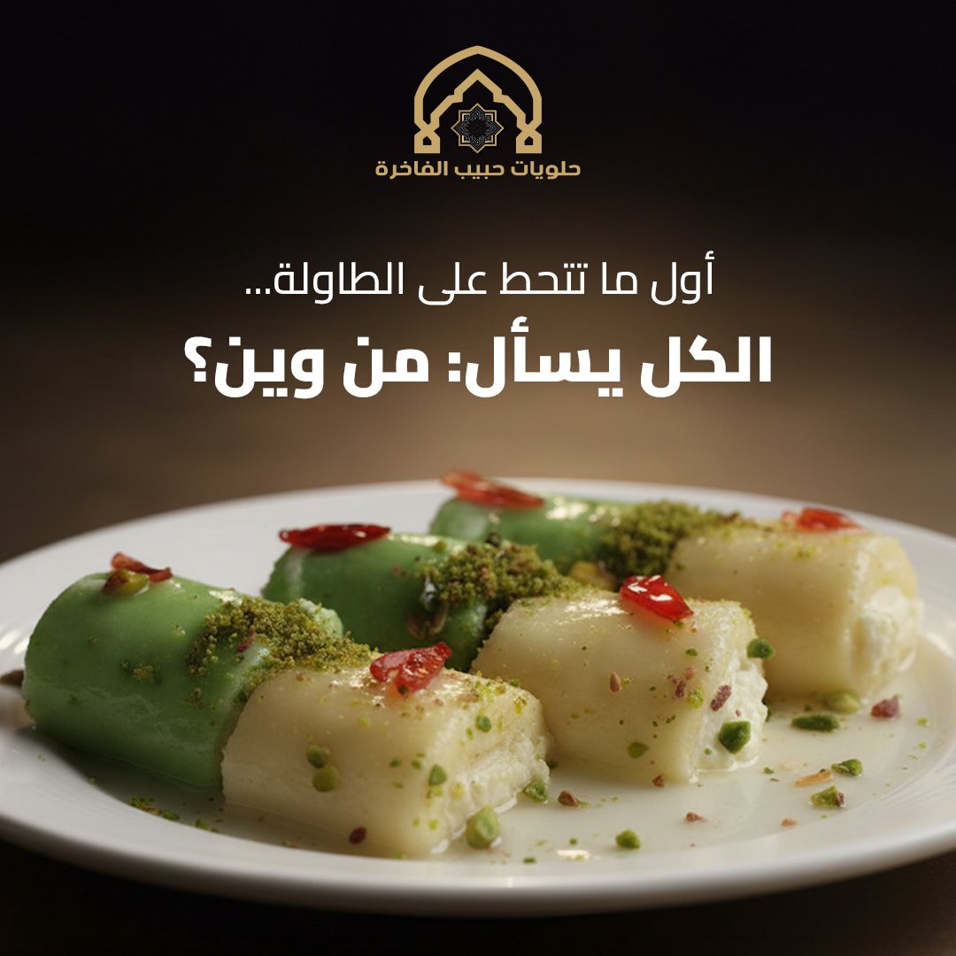 SweetsByHabib's tweet photo. طراوة تذوب وطعم يعلق بالبال 
والكل يسألك من وين؟ 
حلاوة الجبن الفاخرة
من #حلويات_حبيب_الفاخرة

📍 حي المحمدية
شارع الأمير سلطان – بجوار بنك إنجاز

📞 للتواصل: 0554044335

📍 حي السلامة
شارع عبد الرحمن السديري– مقابل بيتزاهت

📞 للتواصل: 0504321362 https://t.co/l9xnzwr84X