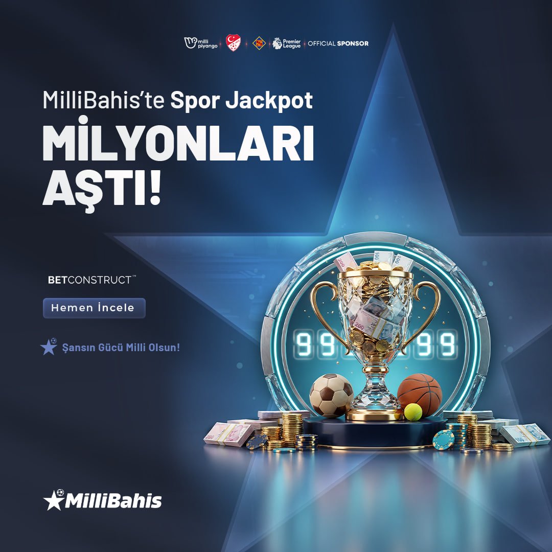 millibahislix's tweet photo. 💥 MilliBahis Spor Jackpot’ta ödül havuzu milyonları geçti!

Ne kadar erken katılırsan, büyük ödülü yakalama şansın o kadar artar. 🏆
Tahminini yap, havuza dahil ol, kazanç fırsatını kaçırma.

👉 Hemen incele
 (https://t.co/k0rSlOJ6BA) https://t.co/ha102igNw7