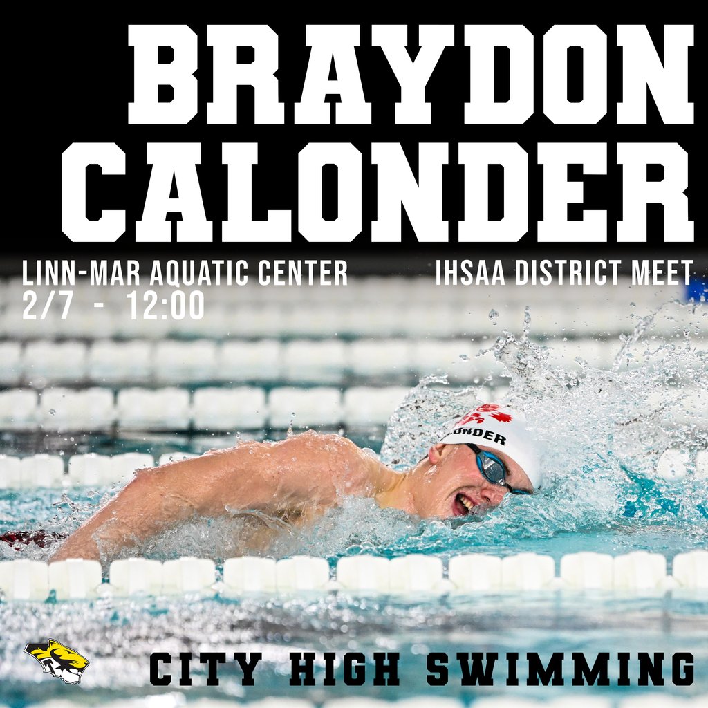 TiptonTigersCSD's tweet photo. Wishing Braydon Calonder good luck today as he competes with City High at the district swim meet. Swimming begins at 12:00pm at the Linn-Mar Aquatic Center. Good Luck Braydon! https://t.co/fSKyHxgu4e