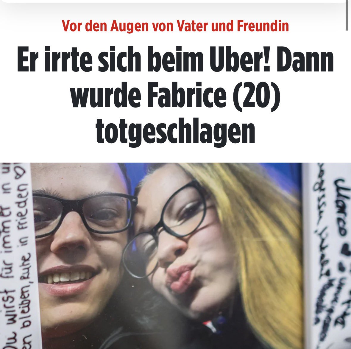 Ein junger Mann irrt sich im Uber und wird dafür ermordet.

Völlig normale Interaktionen in einer europäischen zivilisierten Gesellschaft führen beim importierten Klientel zu Mord und Totschlag. Wir können mit diesen Leuten im wahrsten Sinne des Wortes einfach nicht mehr