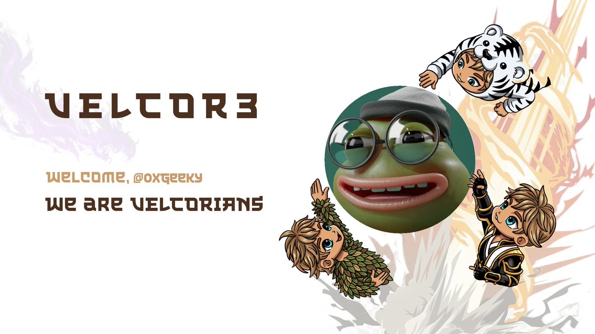 Congrats <a href="/0xGeeky/">FROSTY 🧸</a>

You’ve been approved for VELIST.

Welcome to VELCORIANS.