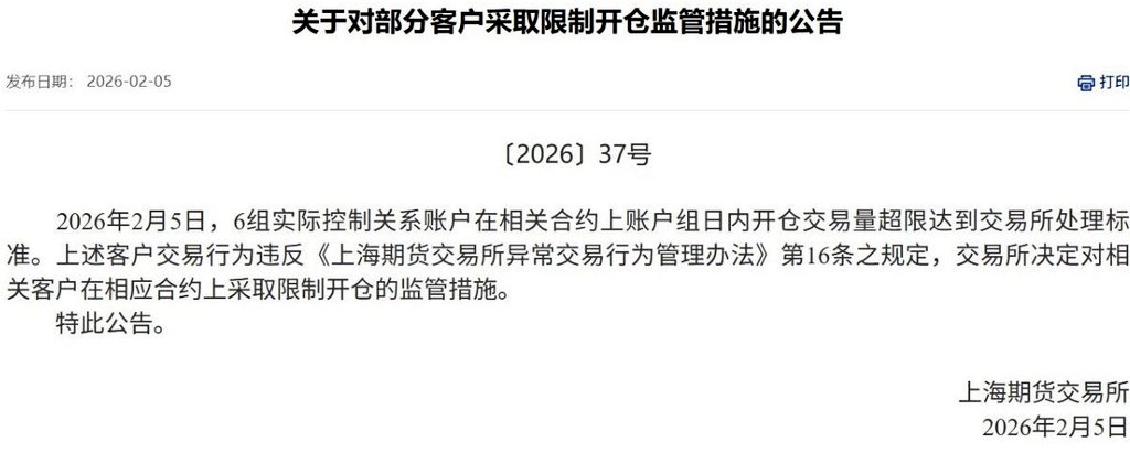 🚨 ALERT: CHINA VERIFIES COORDINATED SCHEME TANKED SILVER VALUES!

Several entities colluded to bet against the metal and flood the market with an ENORMOUS volume of futures contracts.

The exchange flagged this as "IRREGULAR ACTIVITY" and BLOCKED them from entering any further