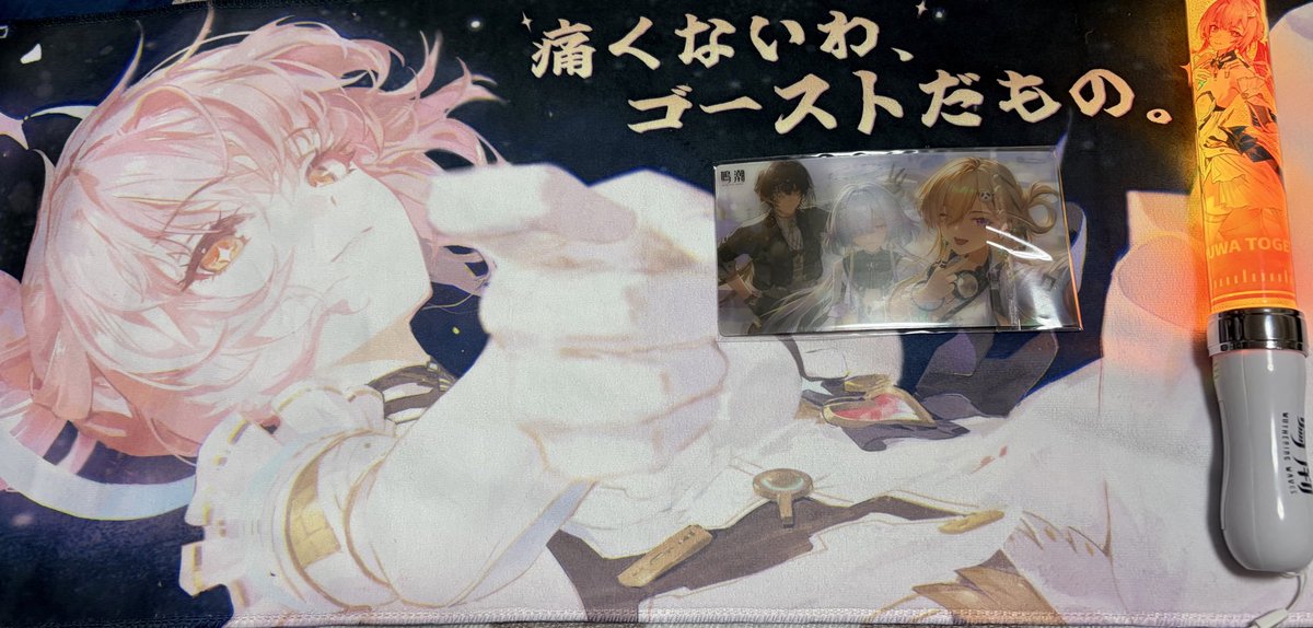 鳴潮ライブ戦利品エイメスのペンライト自引きできたの、さすがに誇り