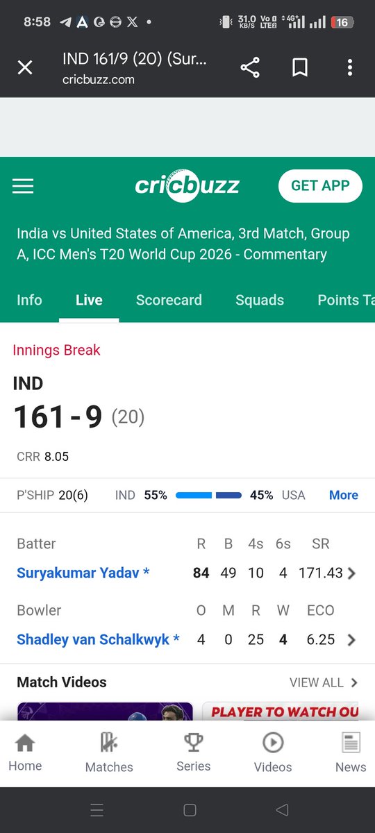 #INDvsUSA 
अपना सूर्या भाऊ इस सदी का सबसे महान खिलाड़ी है🔥