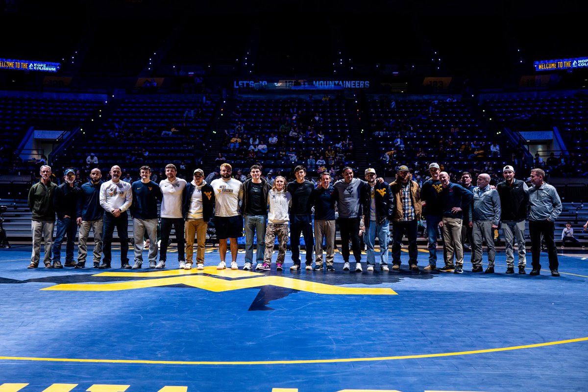 WVUWrestling's tweet photo. Always happy to welcome home our alumni! 

#HailWV https://t.co/oJkG2RfDv7