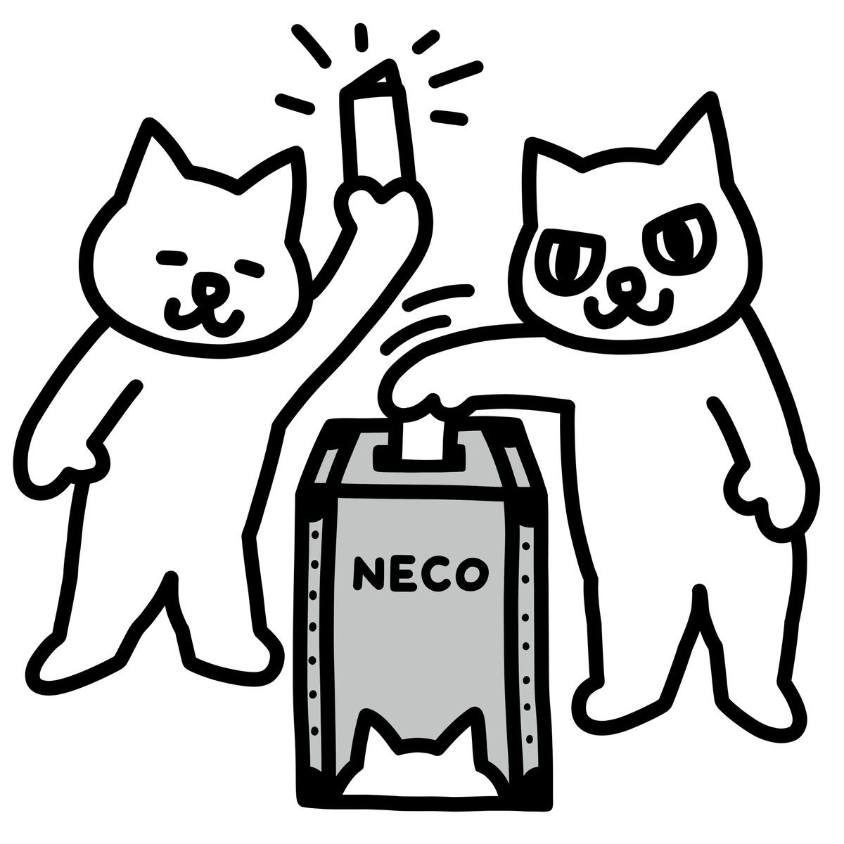 ねこも とーひょうしたよ！