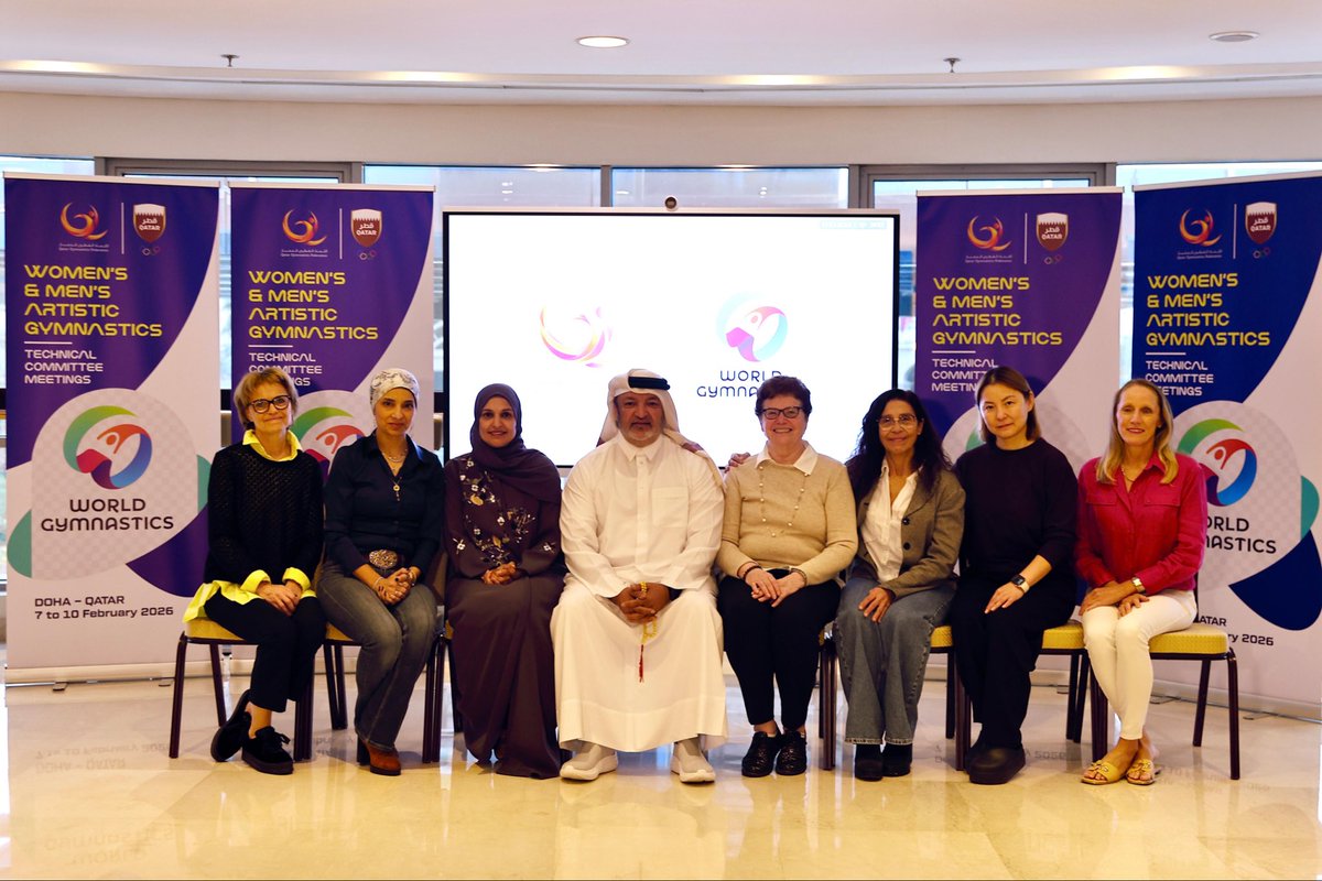 Qatargym's tweet photo. للمرة الثانية على التوالي، تنال قطر ثقة الاتحاد الدولي للجمباز (FIG) باستضافة اجتماع اللجنة الفنية للجمباز الفني (رجال وسيدات) في الدوحة خلال الفترة من 7 إلى 10 فبراير، تأكيدًا على مكانتها الرياضية العالمية واحترافيتها العالية https://t.co/ZOkkjjifEr
