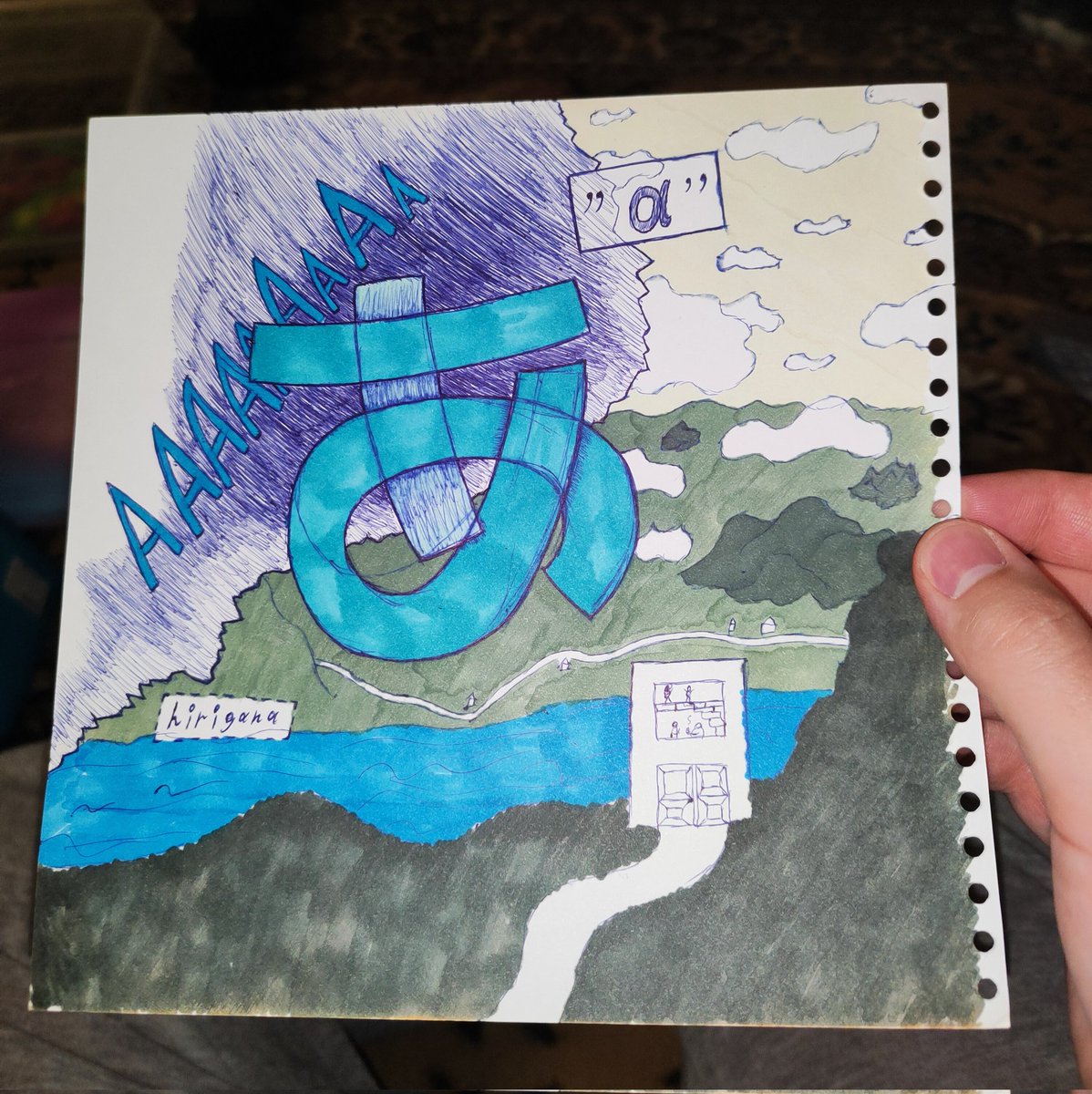 One of my old drawings, made at a time when i was studying #Japanese