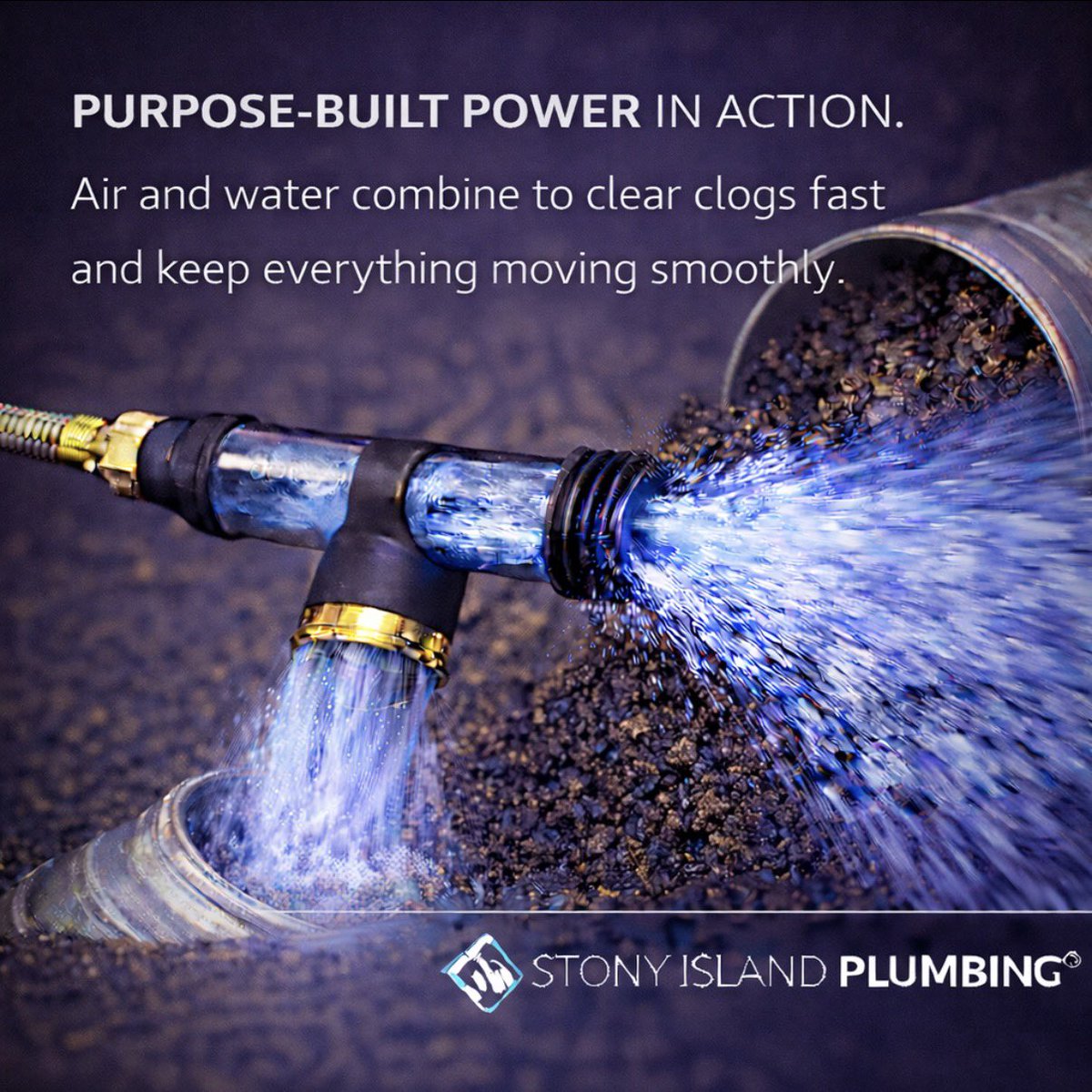 Purpose-built power in action. Air and water combine to clear clogs fast and keep everything moving smoothly.

#StonyIslandPlumbing #PurposeBuiltPower #AirAndWater #DrainCleaning #ClogRemoval #PlumbingTools #RestoreFlowFast #BuiltForResults