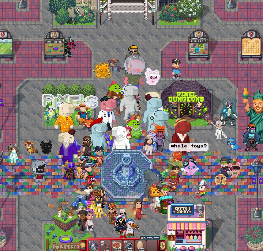 Flexing my whale in <a href="/pixels_online/">Pixels</a> whale raid !🐳

Thanks for the UGCs <a href="/AlphaDoc69/">Doc</a> !🫡

<a href="/SSofWhales/">Secret Society of Whales 🐋</a> #TogetherWeWhale