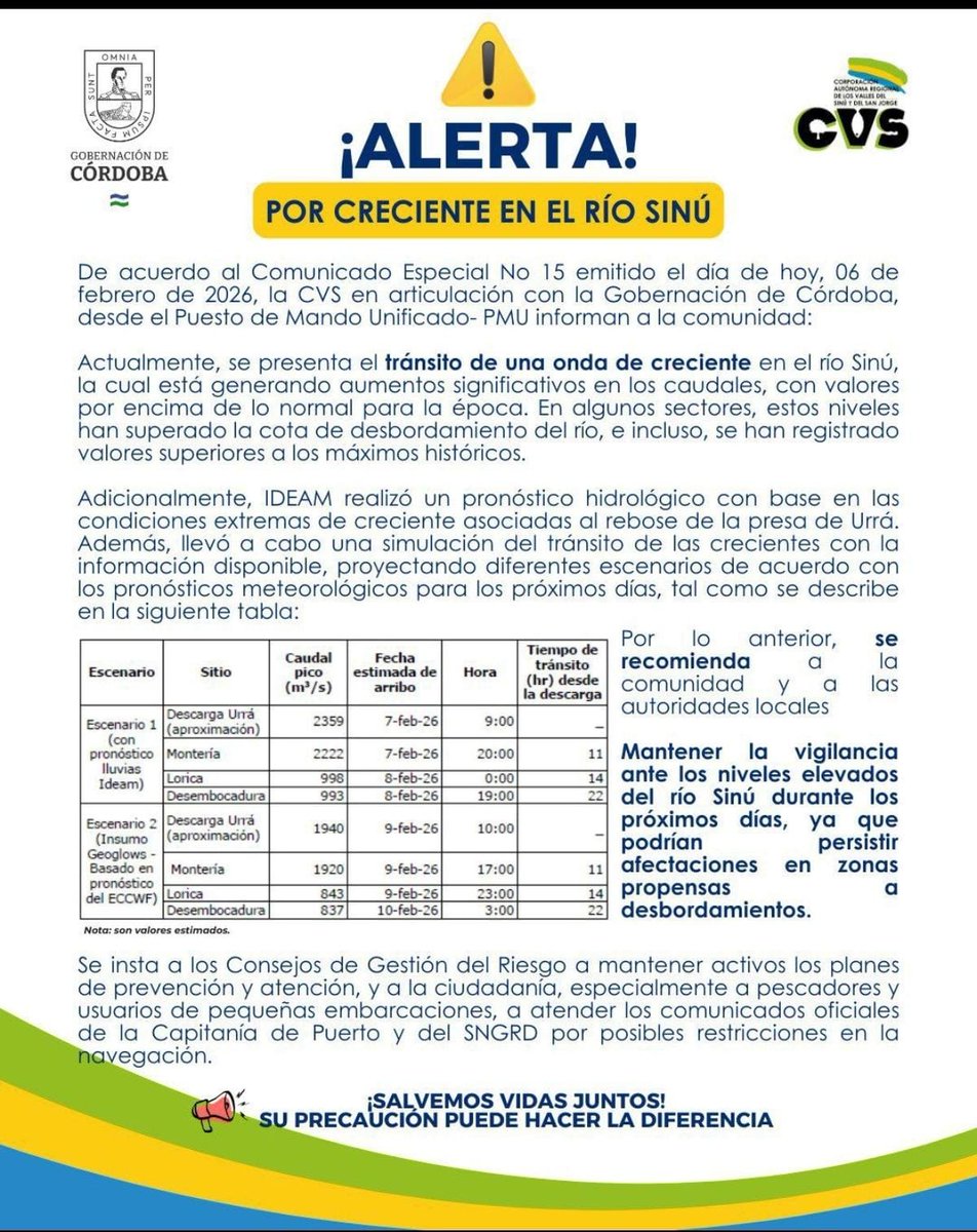 25_victorb's tweet photo. Hoy Córdoba enfrenta momentos difíciles por la creciente del río Sinú. Mi solidaridad con las familias afectadas y reconocimiento a las autoridades y organismos de socorro que trabajan sin descanso. Es momento de unión, prevención y corresponsabilidad ciudadana. 🤍🌊 🙏 https://t.co/qUaQaVG1eS