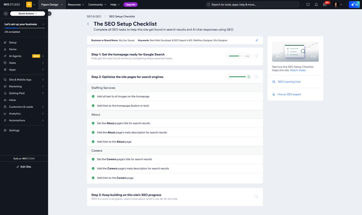 devamir74's tweet photo. Please follow this Wix SEO setup checklist before you launch your website to make it search-engine friendly, fast to index, and ready for better rankings.
-
#devamir74 #wpdevsquad #seo #wixseo #seochecklist #wixwebsite #technicalseo #onpageseo #websitetips #seosetup #wixdesign https://t.co/lc6oL7Wtcz