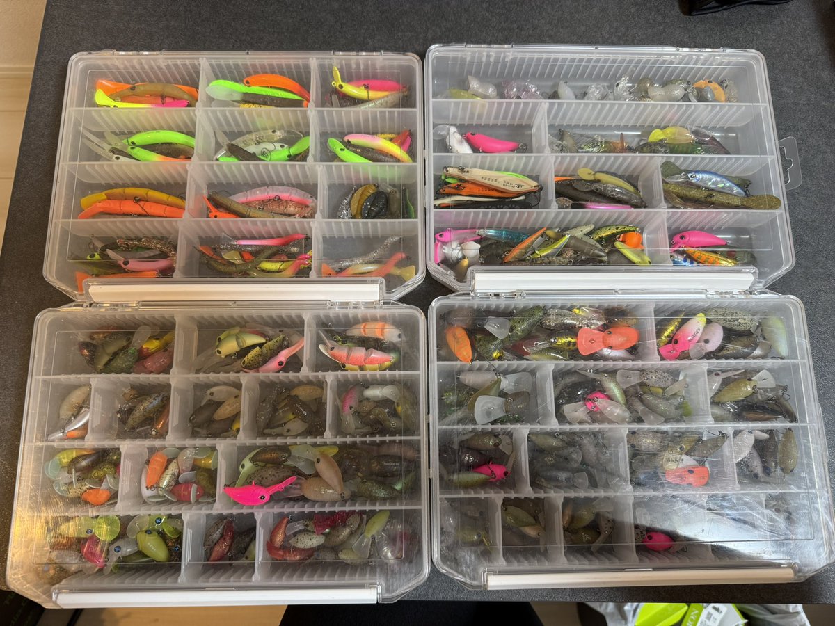 新しく買ったルアー開封して色々と整理しましょ👌