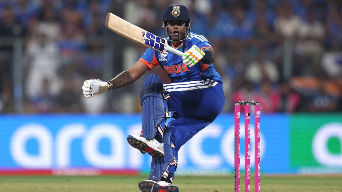 ICC's tweet photo. Captain Suryakumar Yadav came to India’s rescue with a heroic display 👌

Watch the #T20WorldCup LIVE, broadcast details in our bio 📺