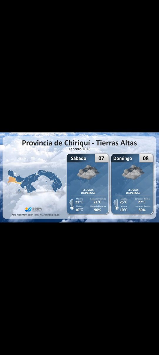 BCBRP's tweet photo. Pronóstico de  Fin de Semana 😎 
☀️ Condiciones meteorológicas para este sábado 7 y domingo 8 de febrero de 2026.🌧
📌 Avisos de Vigilancia vigentes:
🔸️ Condiciones ventosas 
🔸️ Oleajes y Vientos Significativos.
📲 Para más información visita https://t.co/BXnVnd1JEL https://t.co/QUpYZrZkHN
