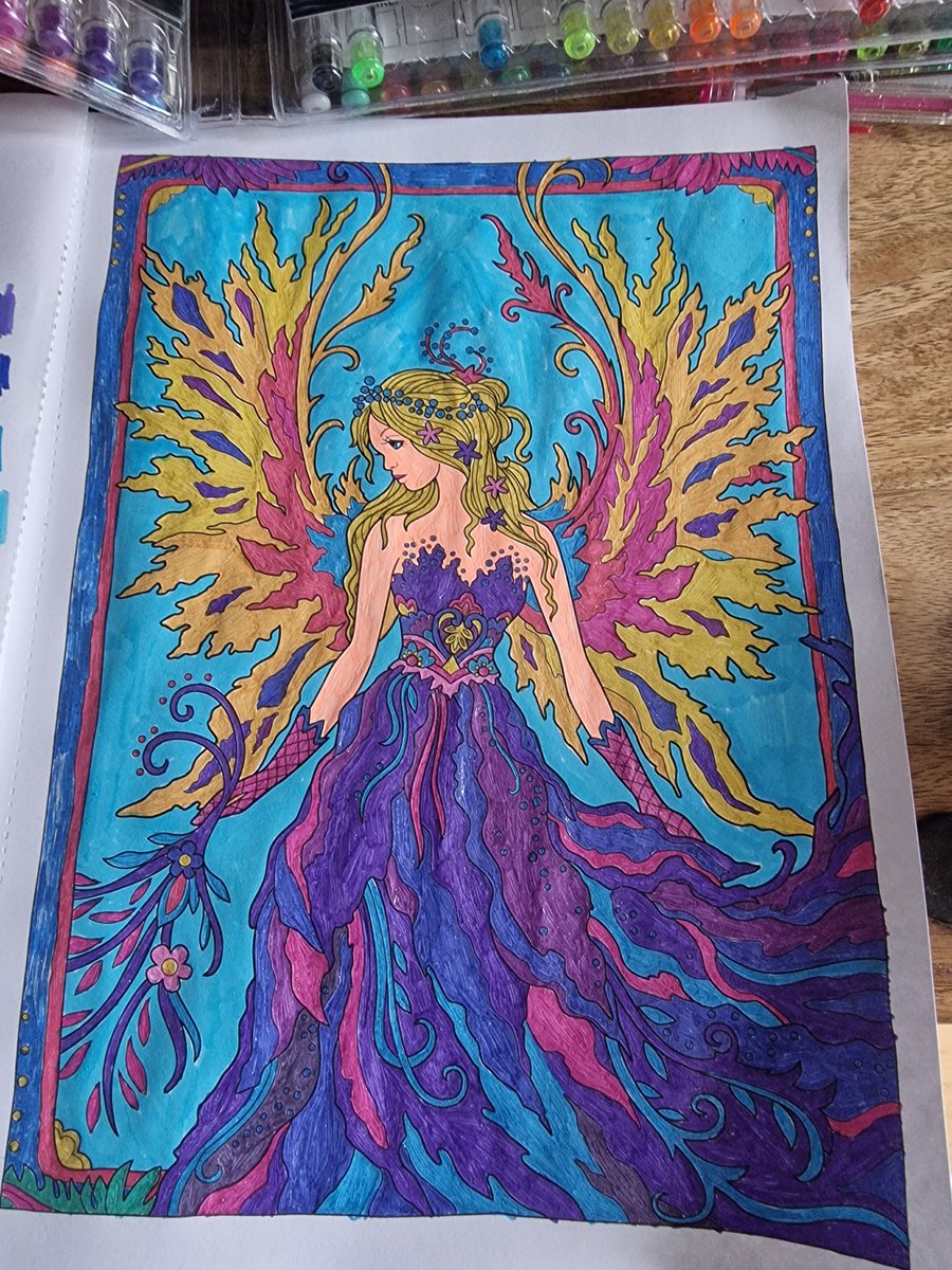 amywritesstufff's tweet photo. Beginning of Spring and wanted to colour in a fairy 🧚‍♀️ ✨️ 🌱🎨

Happy belated St. Brigid's Day 💛🇮🇪

#StBrigidsDay #Spring #WritingCommunity #irishwriters #authors #colouring https://t.co/emoVmbH0fx