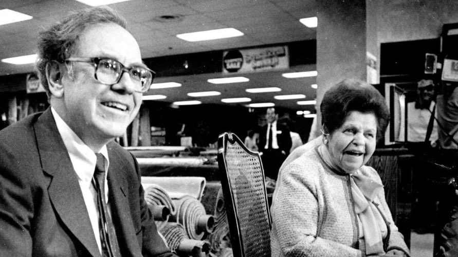 Rose Blumkin was one of Warren Buffett’s favorite operators. She ran Nebraska Furniture Mart.

Here’s how he described her…

Mrs. B… probably makes more decisions in a day than most CEOs do in a year (better ones too)…

I have been asked by a number of people just what secrets