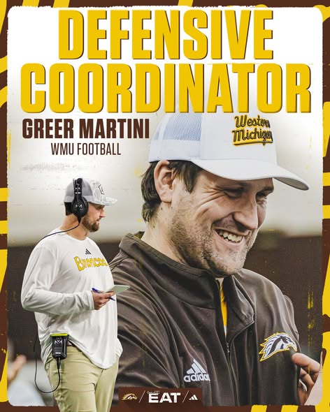 CoachPhelpsWMU's tweet photo. Congratulations Coach Martini. https://t.co/qfXOMjxnSh