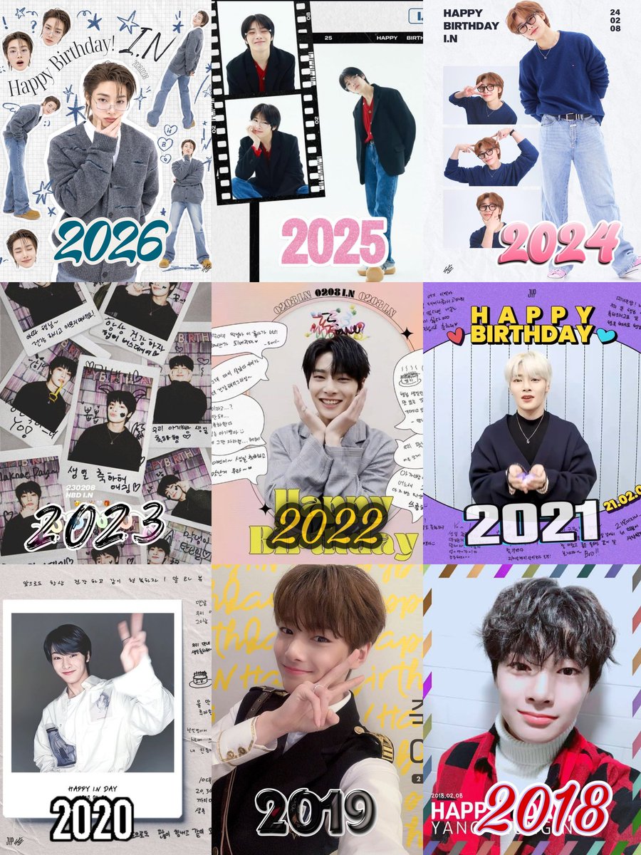 Jeongin's official birthday posts ❤︎
2018-2026 🐣  -> 🐥