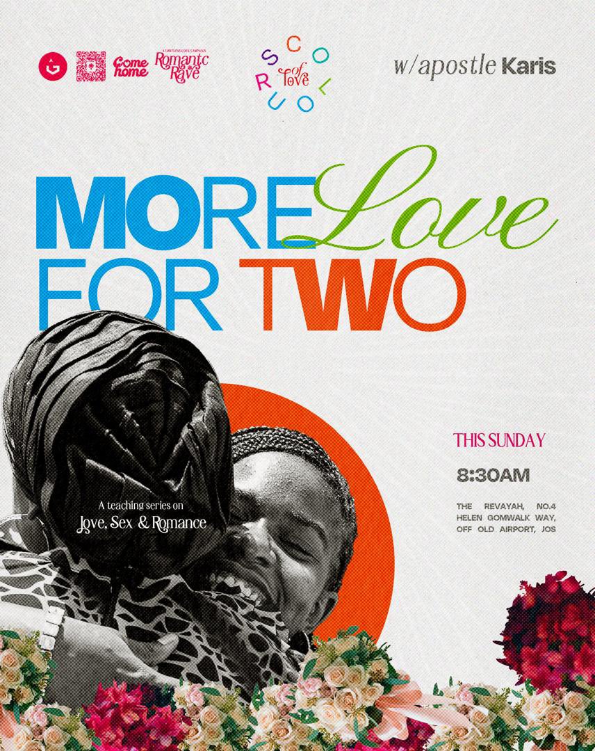 Colors of love begins tomorrow with Apostle Karis. Bring a friend, a family member, that special person. 🌚

There’s enough love for one and even more for two! ♥️

Worship with us tomorrow 
📅 : Sunday, 8 February 2025
⏰ : 8:30am
📍: The Revayah