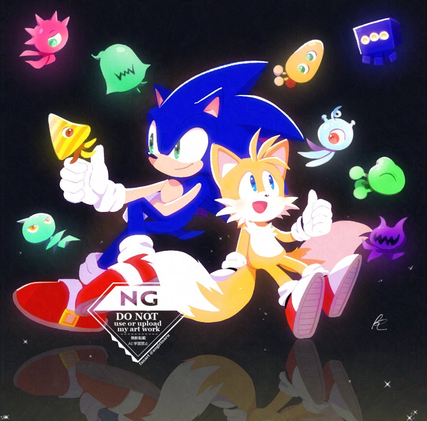 古に描いた🦔🦊発掘した