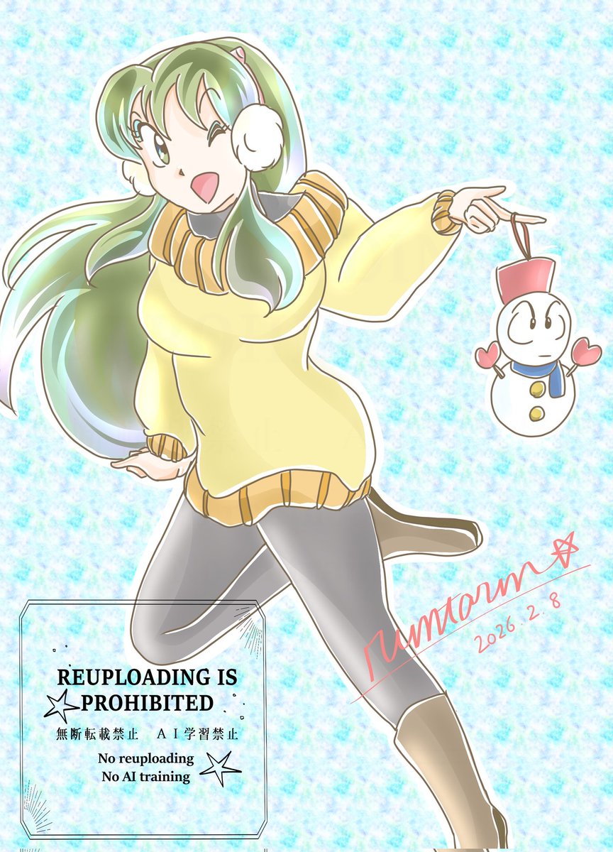 素敵タグお借りしたくて慌てて描いちゃいましたw 滅多に降らない我が家