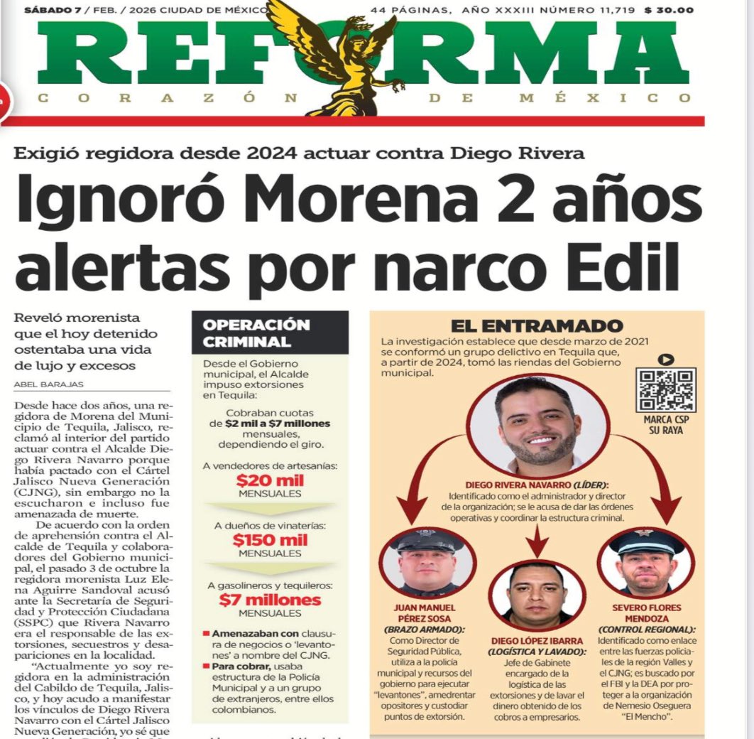 .<a href="/LuisaAlcalde/">Luisa Alcalde</a>:

Durante dos años <a href="/PartidoMorenaMx/">Morena</a> ignoró las denuncias contra Diego Rivera, pero te jactas de que ningún criminal tiene cobijo en el partido.