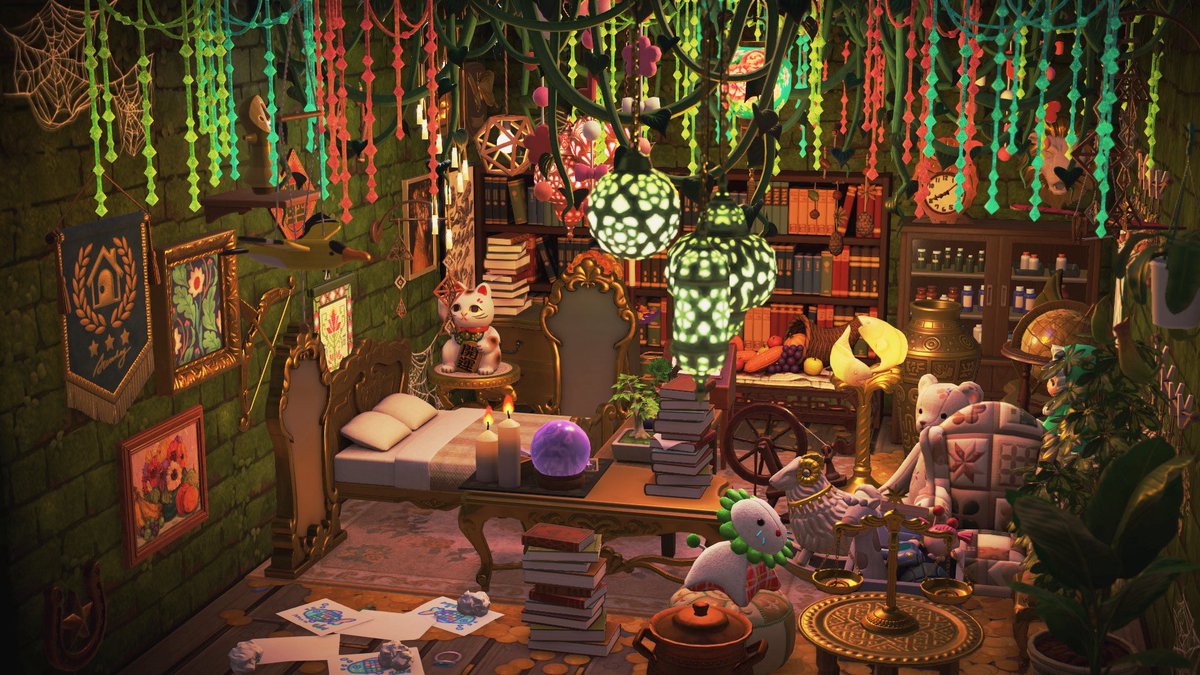 893Hu's tweet image. ハウルの寝室
#どうぶつの森 #あつ森