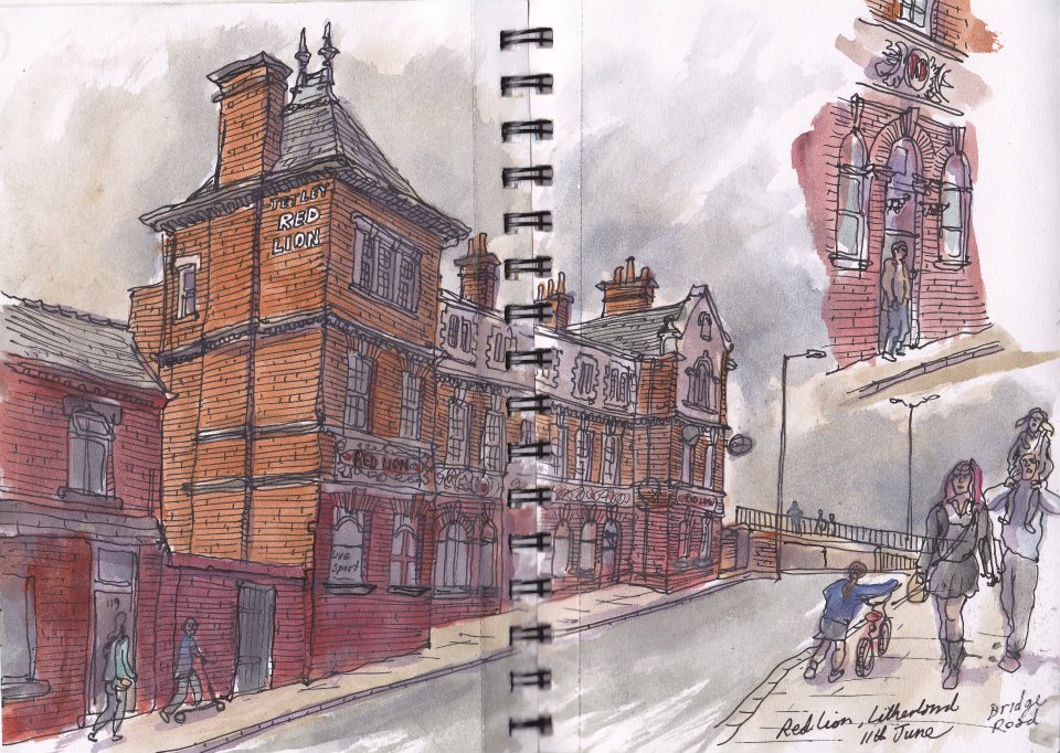Four sketches of North Liverpool pubs, 2011. #Liverpool