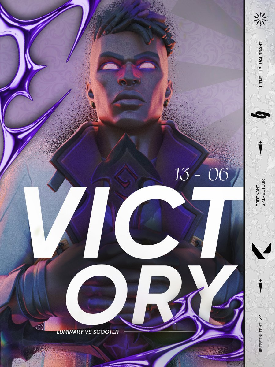 LMNY_Esport's tweet image. Victoire 13–6 pour Luminary (FF), GGs ✅

Une dernière game à jouer, la lumière nous guide vers la win !

#RISEINLIGHT 💜